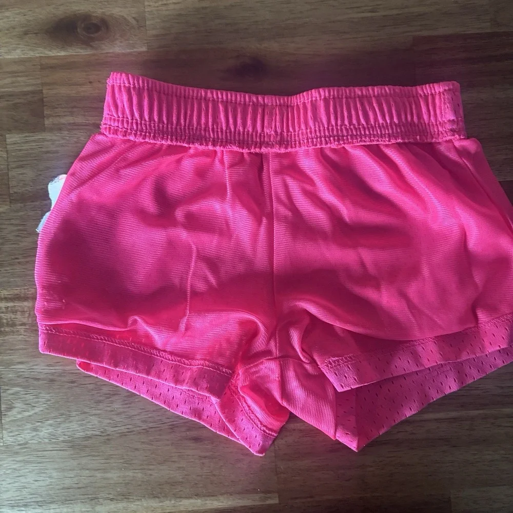 Nike Baby Toddler Girl Neon Pink Mesh Athletic Shorts Size 2-3 Yr Sporty Play
